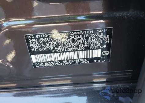 2014 Lexus Gs 350 z USA, uszkodzony, nr VIN JTHCE1BL2E5025695